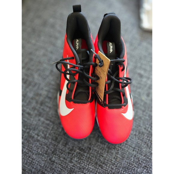 Nike Alpha Menace 4 Shark Football Cleats Red Black White Mens 10 NWT main image 7